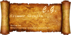 Czimmer Gizella névjegykártya